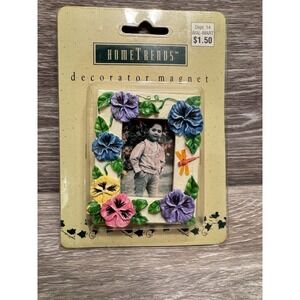New-Home trends Floral picture Frame Refrigerator Ceramic Magnet